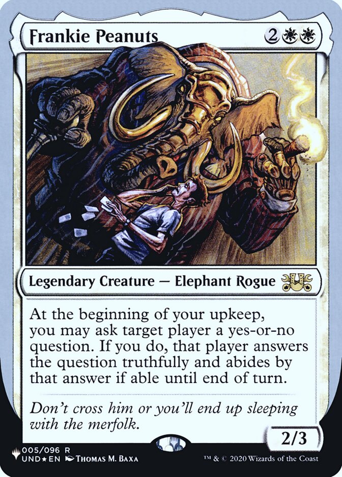 Frankie Peanuts (Unfinity Foil Edition) [The List] | Good Games Adelaide SA