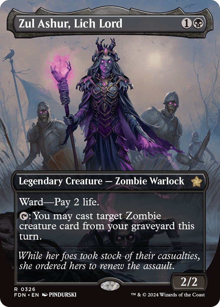 Zul Ashur, Lich Lord (Borderless) [Foundations] | Good Games Adelaide SA