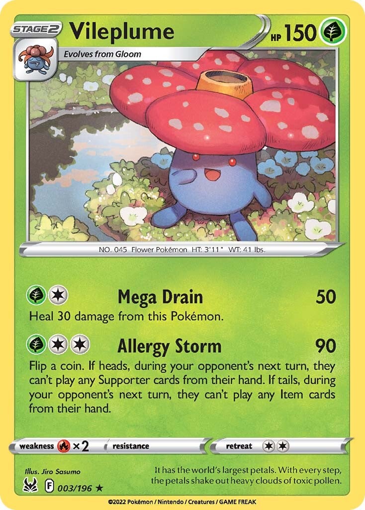 Vileplume (003/196) [Sword & Shield: Lost Origin] | Good Games Adelaide SA