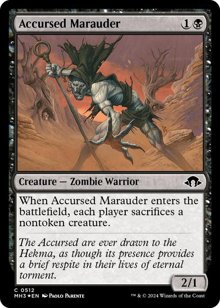 Accursed Marauder 512/319 (Modern Horizons 3)  - Ripple Foil | Good Games Adelaide SA