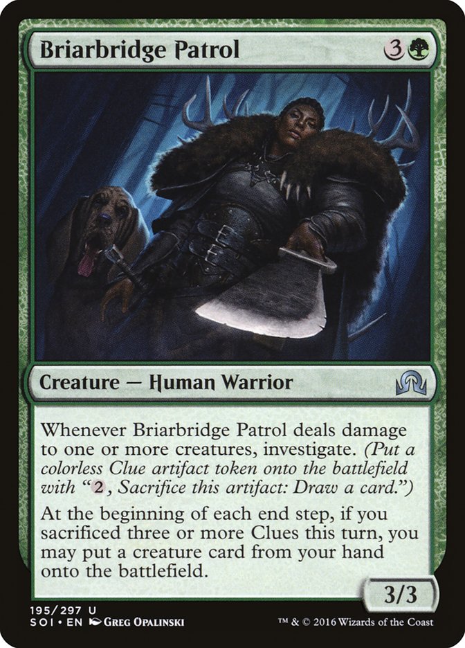 Briarbridge Patrol 195 (Shadows over Innistrad)  - Foil | Good Games Adelaide SA