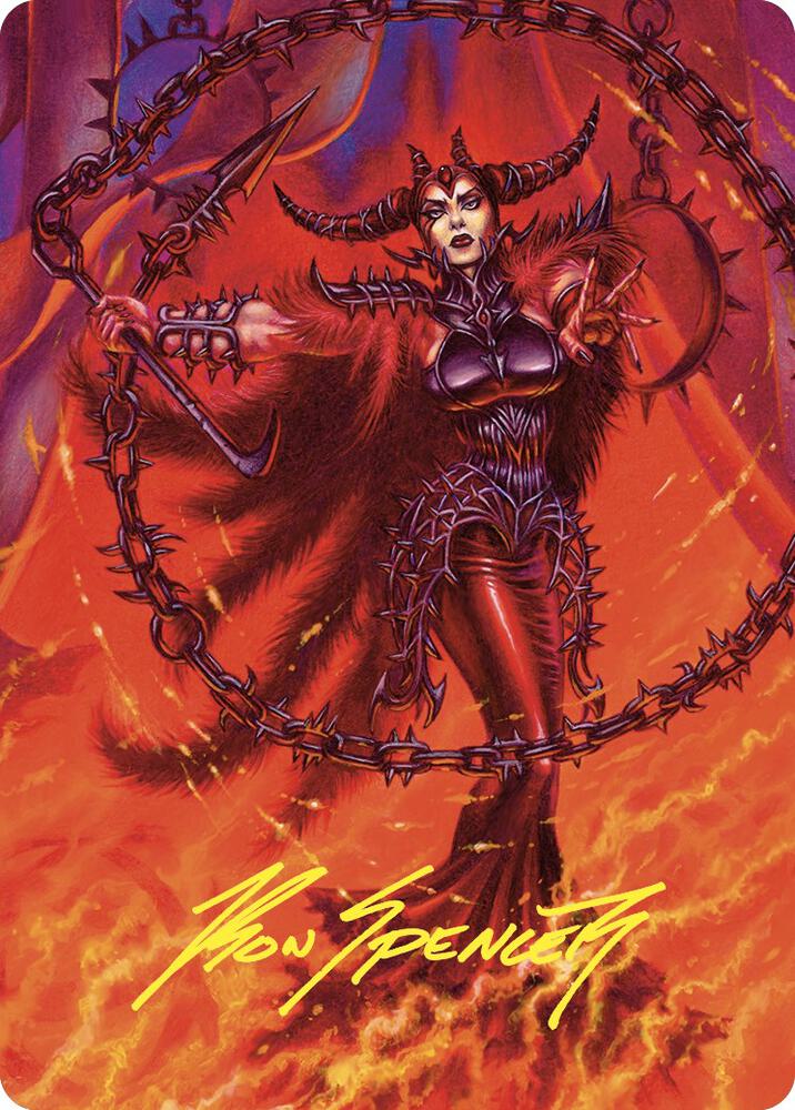 Deadly Rollick Art Card Gold Stamped Signature 63 (Art Series: Commander Masters)  | Good Games Adelaide SA