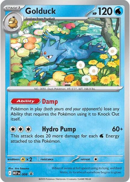 Golduck 008 (ME: Mega Evolution Promo)  - Holofoil | Good Games Adelaide SA