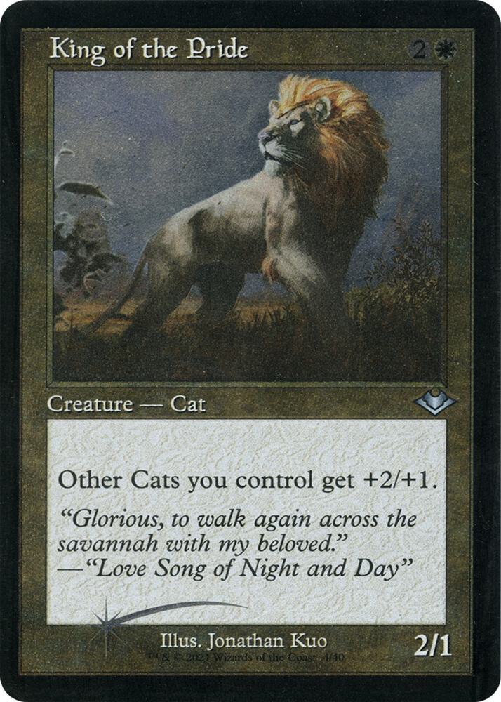 King of the Pride 4 (Modern Horizons)  - Retro Etched Foil | Good Games Adelaide SA
