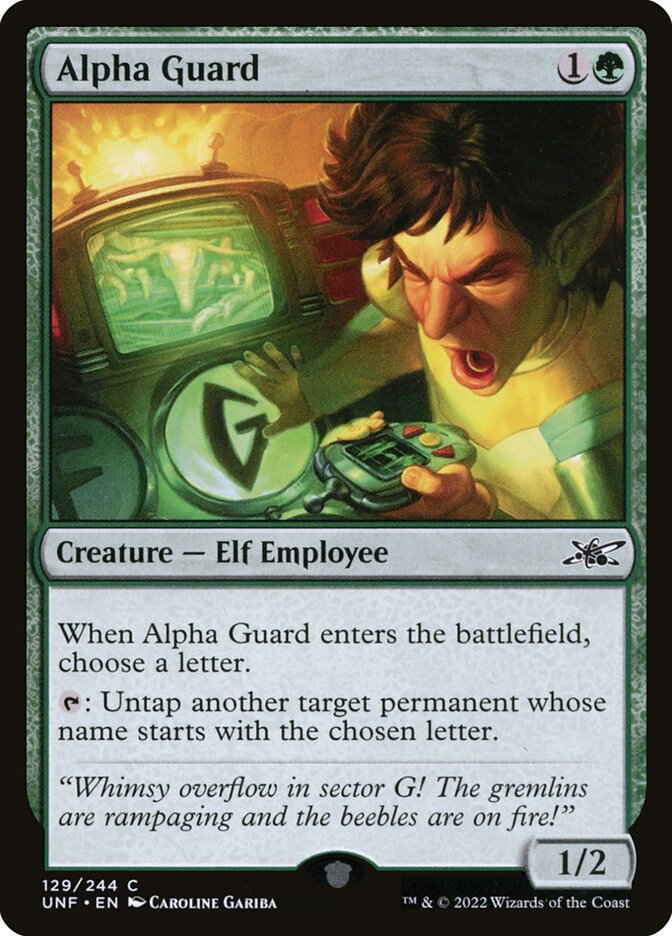 Alpha Guard 129 (Unfinity)  - Foil | Good Games Adelaide SA