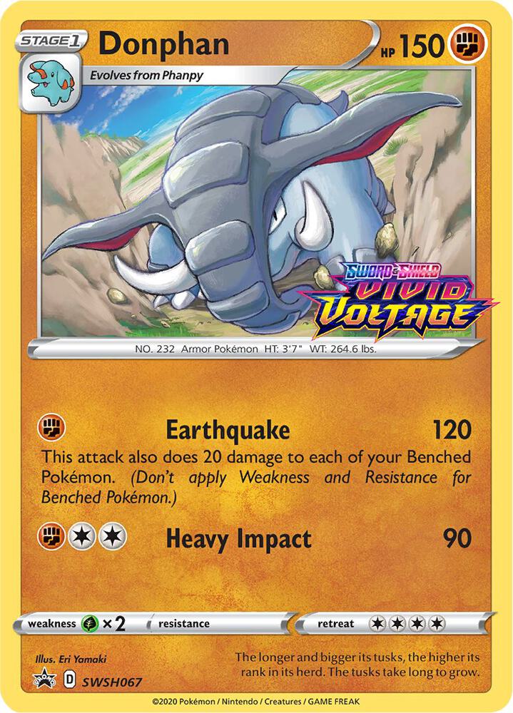 Donphan Prerelease SWSH067 (SWSH: Sword & Shield Promo Cards)  - Holofoil | Good Games Adelaide SA