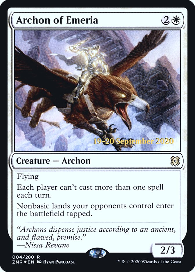 Archon of Emeria  [Zendikar Rising Prerelease Promos] | Good Games Adelaide SA