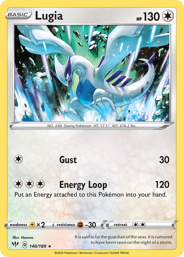 Lugia (140/189) [Sword & Shield: Darkness Ablaze] | Good Games Adelaide SA