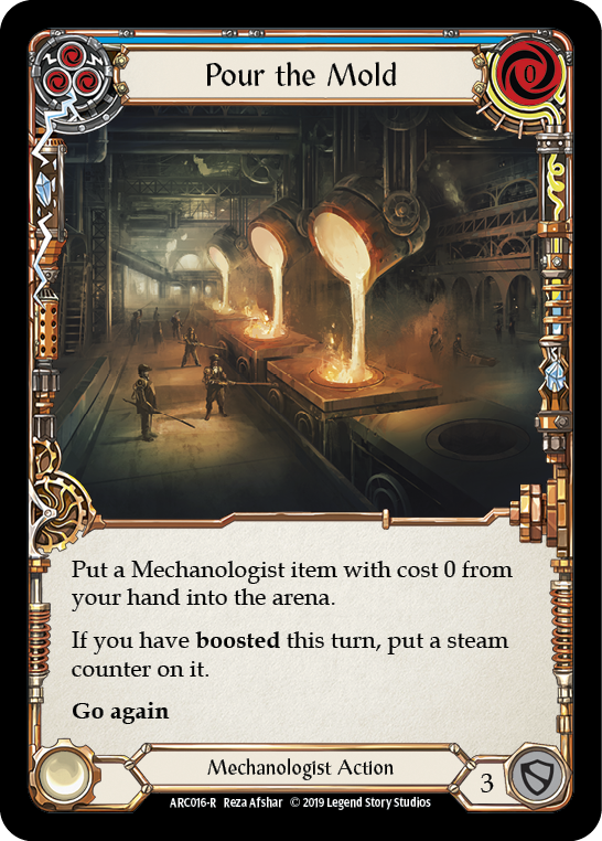 Pour the Mold (Blue) [ARC016-R] 1st Edition Rainbow Foil | Good Games Adelaide SA