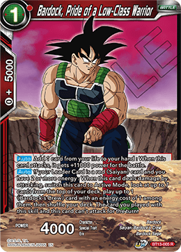 Bardock, Pride of a Low-Class Warrior (Rare) [BT13-005	] | Good Games Adelaide SA