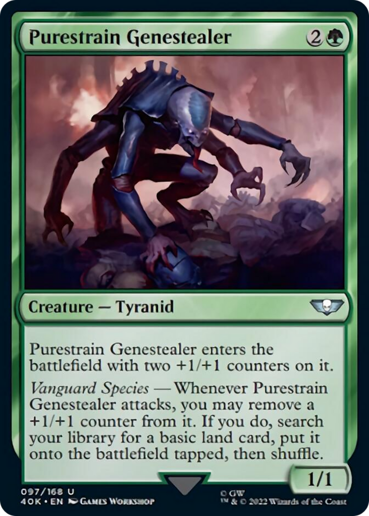 Purestrain Genestealer (Surge Foil) [Universes Beyond: Warhammer 40,000] | Good Games Adelaide SA