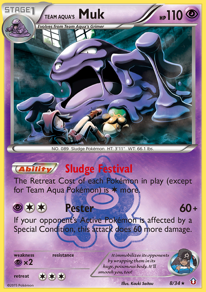 Team Aqua's Muk (8/34) [XY: Double Crisis] | Good Games Adelaide SA