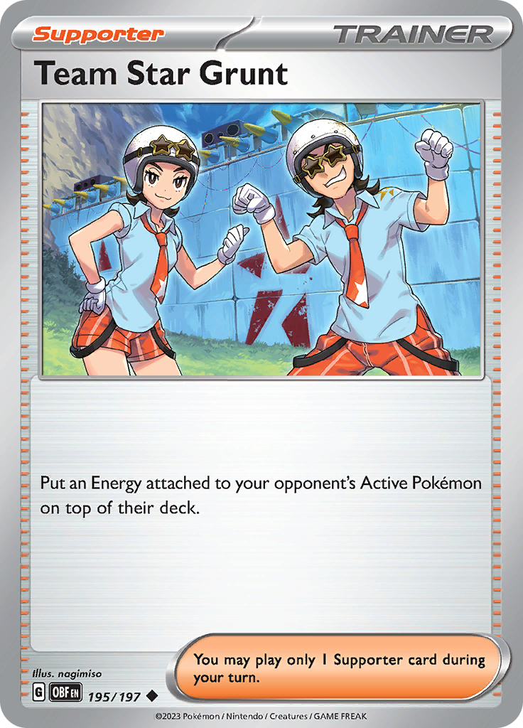 Team Star Grunt (195/197) [Scarlet & Violet: Obsidian Flames] | Good Games Adelaide SA