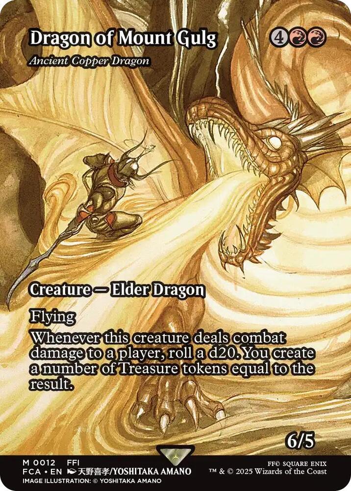 Dragon of Mount Gulg Ancient Copper Dragon  12 (FINAL FANTASY: Through the Ages)  - Foil | Good Games Adelaide SA