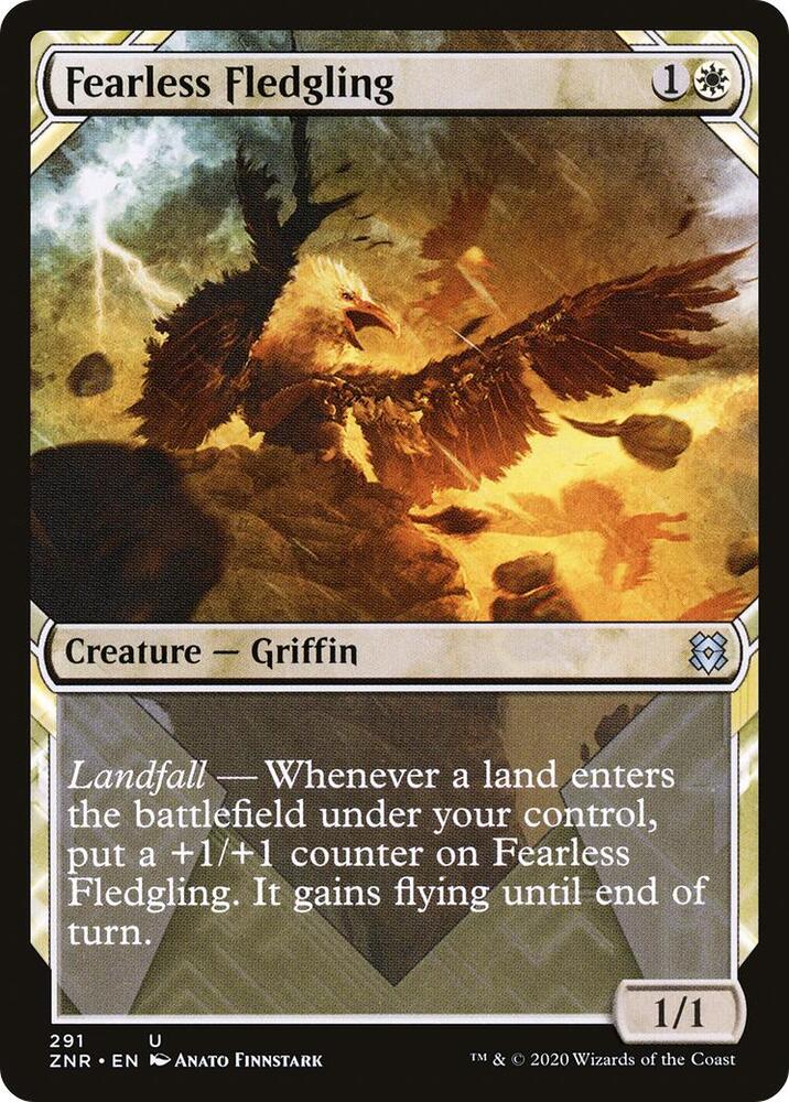 Fearless Fledgling 291/280 (Zendikar Rising)  - Foil | Good Games Adelaide SA