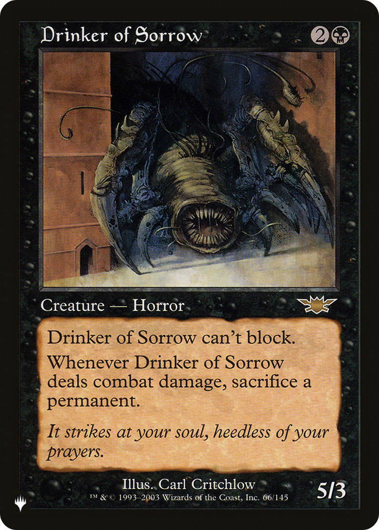 Drinker of Sorrow [The List] | Good Games Adelaide SA