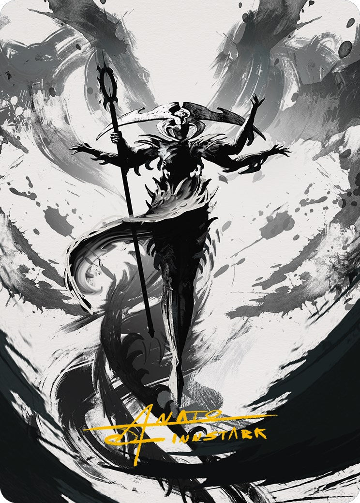 Atraxa, Grand Unifier 2 Art Card (Gold-Stamped Signature) [Phyrexia: All Will Be One Art Series] | Good Games Adelaide SA