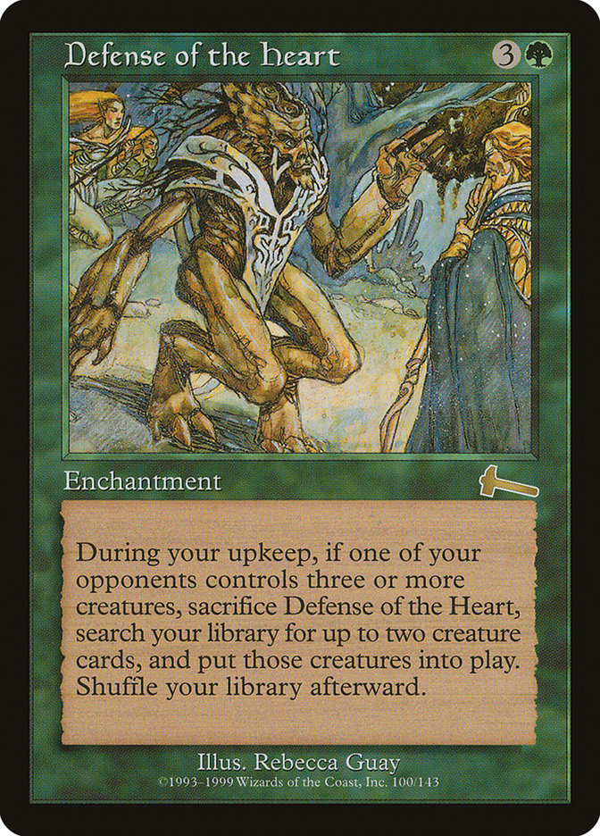 Defense of the Heart 100 (Urza's Legacy)  - Foil | Good Games Adelaide SA