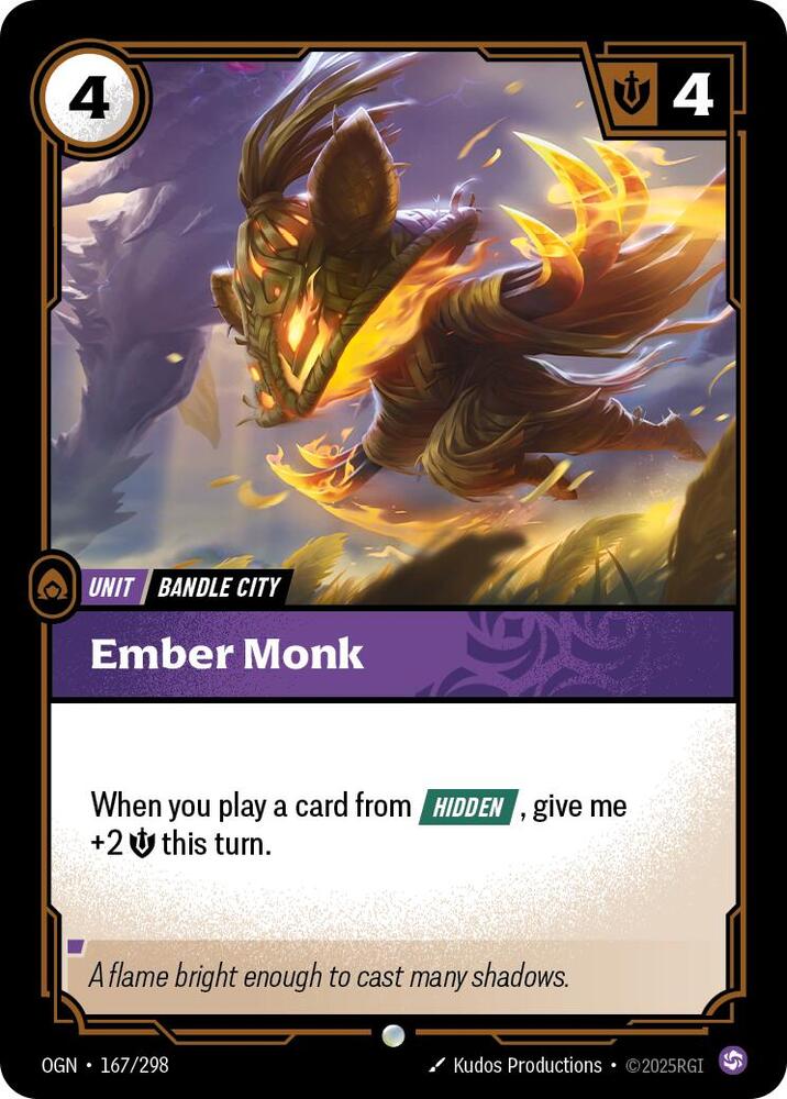 Ember Monk 167/298 (Origins)  | Good Games Adelaide SA