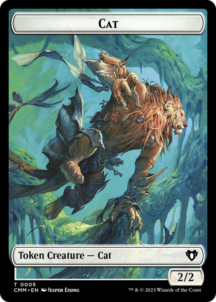 Cat Token (05) [Commander Masters Tokens] | Good Games Adelaide SA