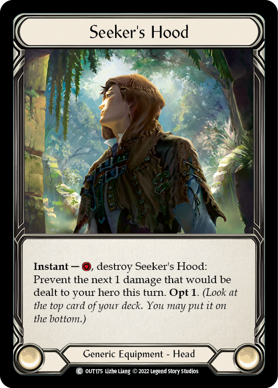 Seeker's Hood [OUT175] (Outsiders)  Cold Foil | Good Games Adelaide SA