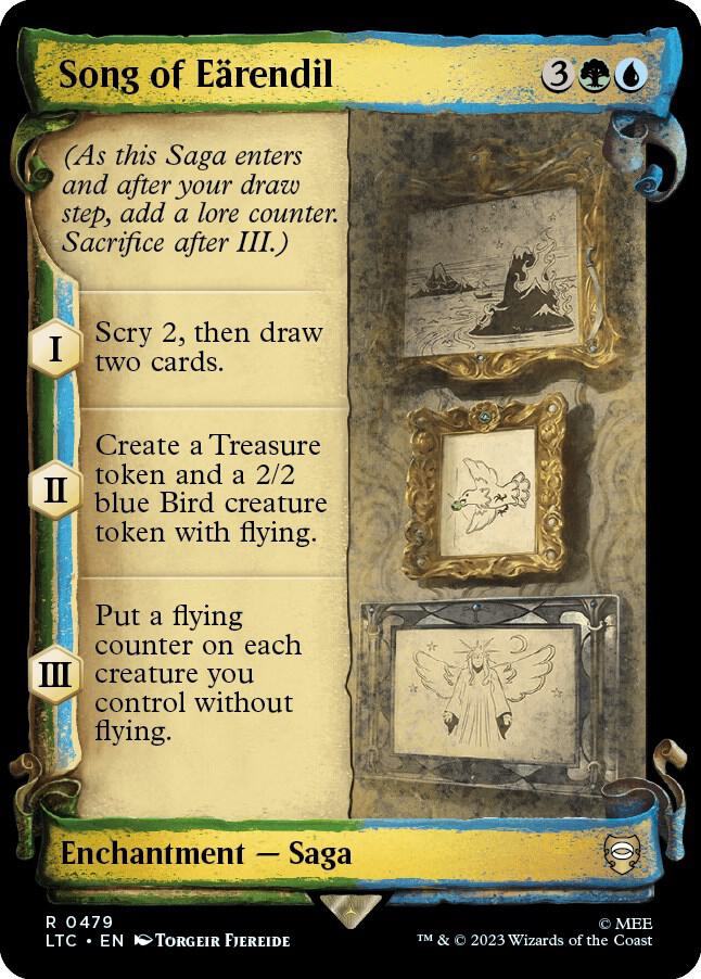 Song of Eärendil 479 (Commander: The Lord of the Rings: Tales of Middle-earth)  - Showcase Scroll Foil | Good Games Adelaide SA