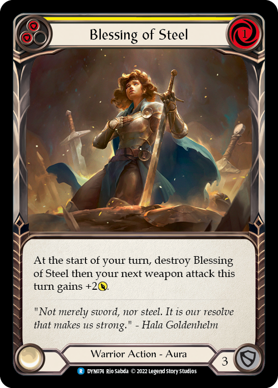 Blessing of Steel (Yellow) [DYN074] (Dynasty) | Good Games Adelaide SA