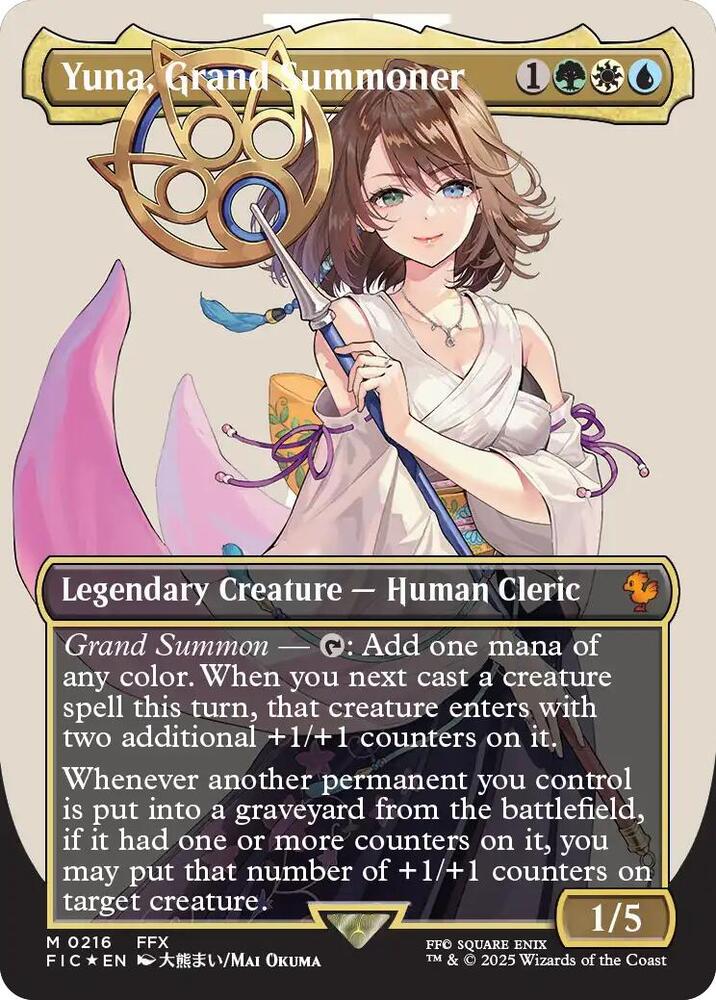 Yuna, Grand Summoner 216 (Commander: FINAL FANTASY)  - Foil | Good Games Adelaide SA