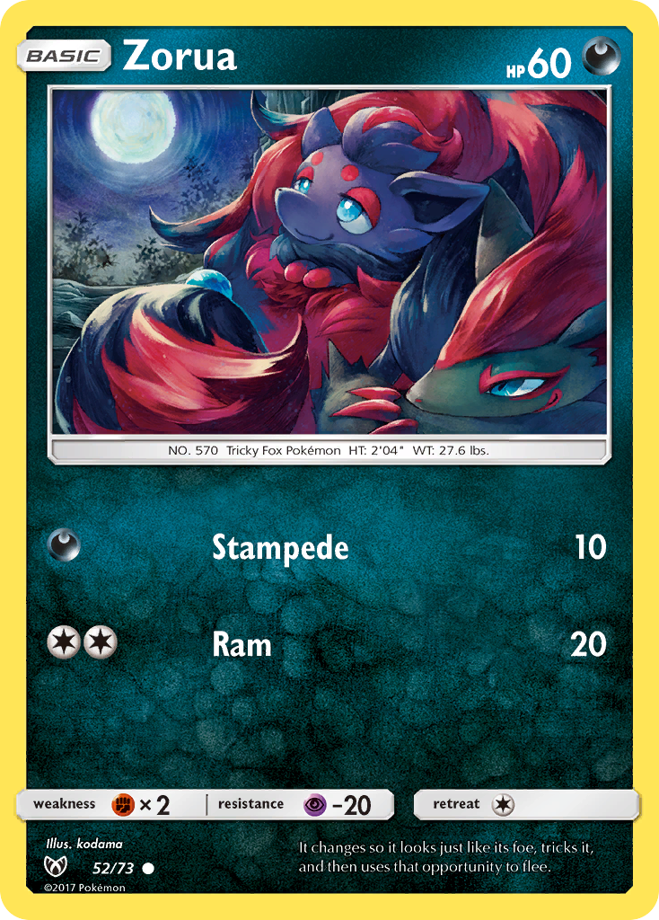 Zorua (52/73) [Sun & Moon: Shining Legends] | Good Games Adelaide SA