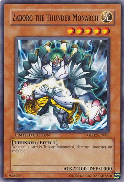 Zaborg the Thunder Monarch [GLD2-EN006] Common | Good Games Adelaide SA