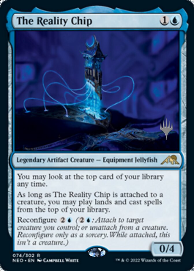 The Reality Chip (Promo Pack) [Kamigawa: Neon Dynasty Promos] | Good Games Adelaide SA