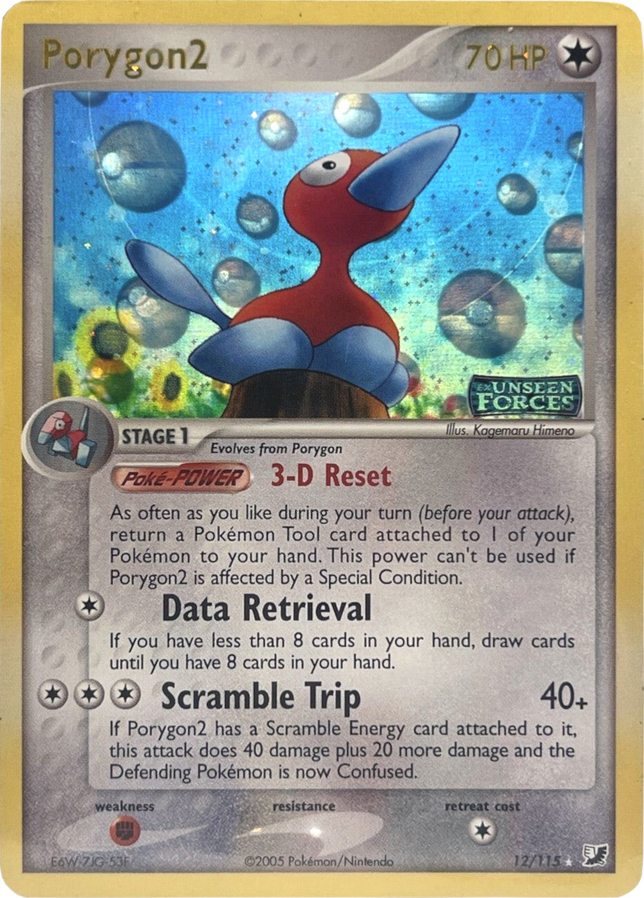 Porygon2 (12/115) (Stamped) [EX: Unseen Forces] | Good Games Adelaide SA