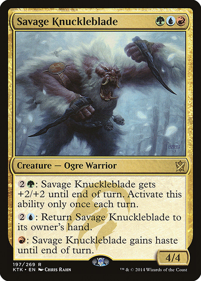Savage Knuckleblade 197 (Khans of Tarkir)  - Foil | Good Games Adelaide SA