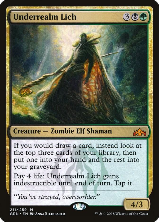 Underrealm Lich 211 (Guilds of Ravnica)  - Foil | Good Games Adelaide SA