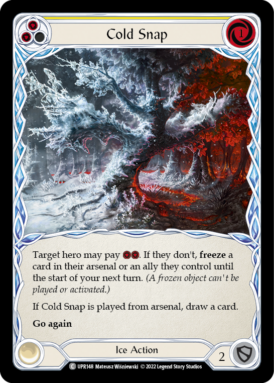 Cold Snap (Yellow) [UPR148] (Uprising)  Rainbow Foil | Good Games Adelaide SA
