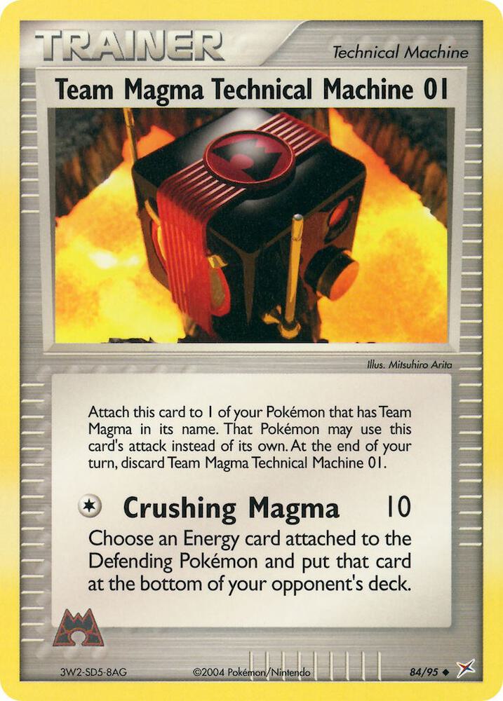 Team Magma Technical Machine 01 84/95 (Team Magma vs Team Aqua)  | Good Games Adelaide SA
