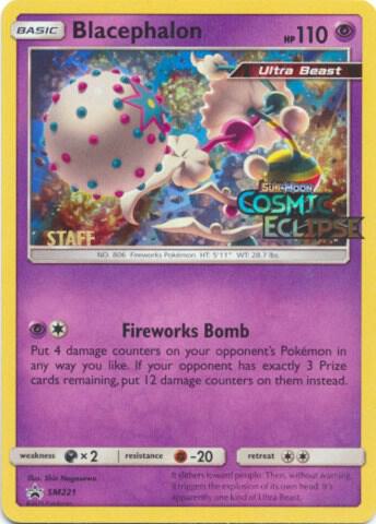 Blacephalon Prerelease Staff SM221 (SM Promos)  - Holofoil | Good Games Adelaide SA