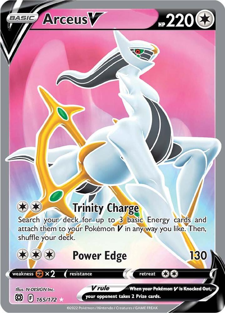 Arceus V Full Art 165/172 (SWSH09: Brilliant Stars)  - Holofoil | Good Games Adelaide SA