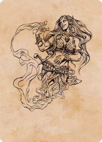 Djinni Windseer (Showcase) Art Card [Dungeons & Dragons: Adventures in the Forgotten Realms Art Series] | Good Games Adelaide SA