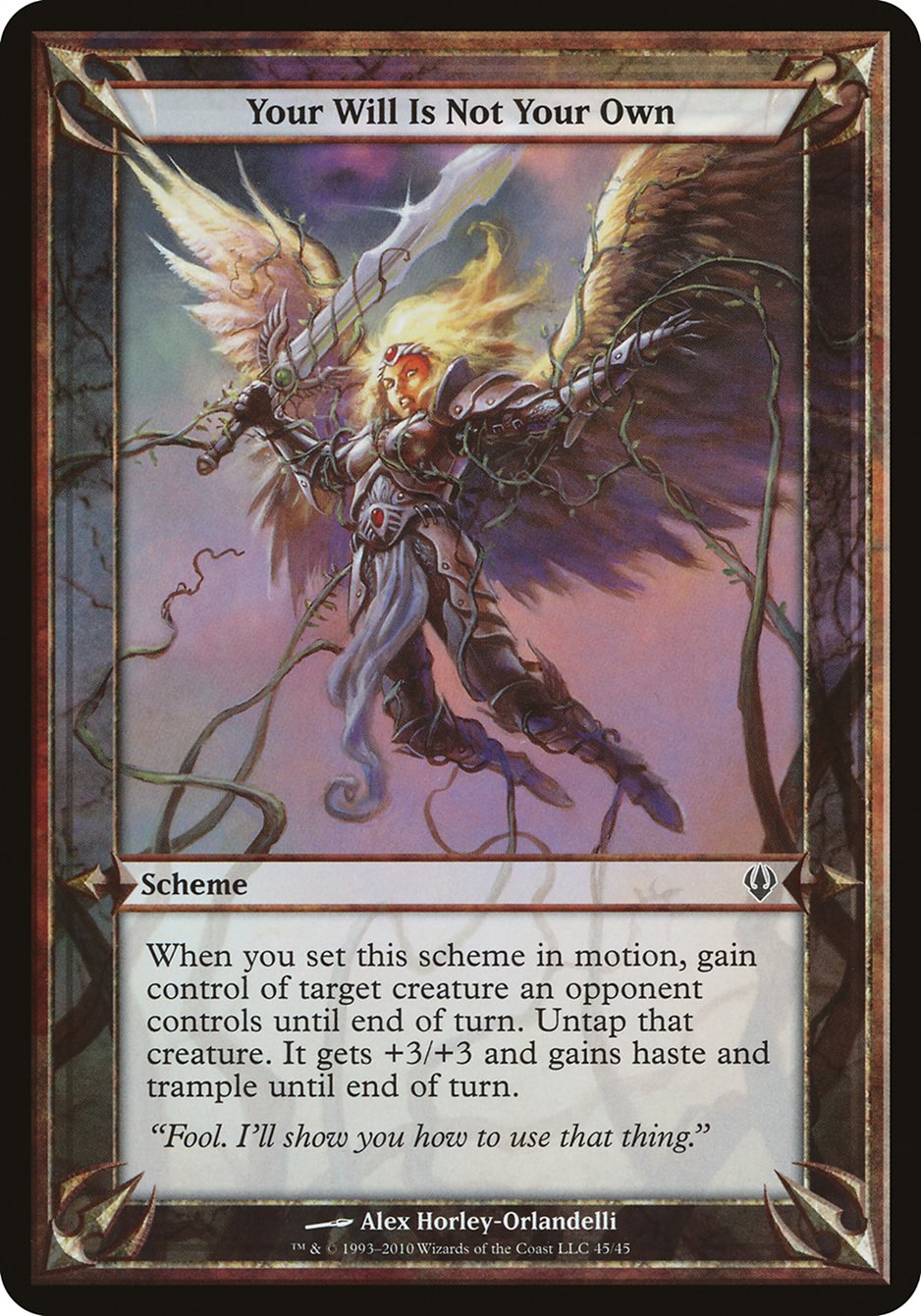 Your Will Is Not Your Own (Archenemy) [Archenemy Schemes] | Good Games Adelaide SA