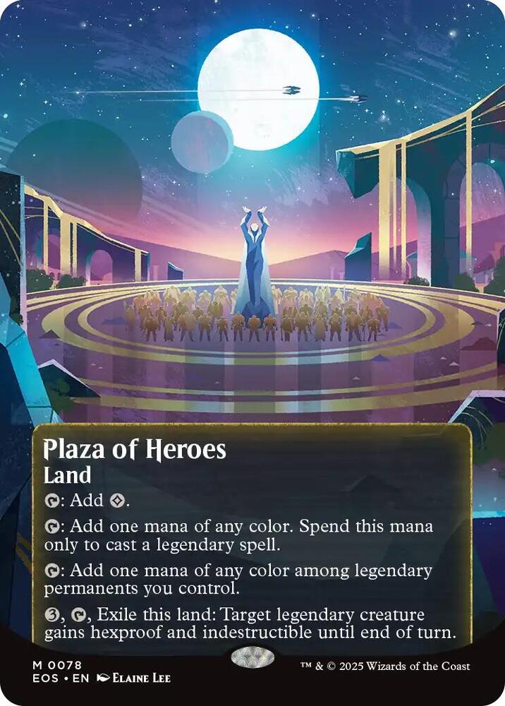 Plaza of Heroes  78/0 (Edge of Eternities: Stellar Sights)  - Borderless | Good Games Adelaide SA