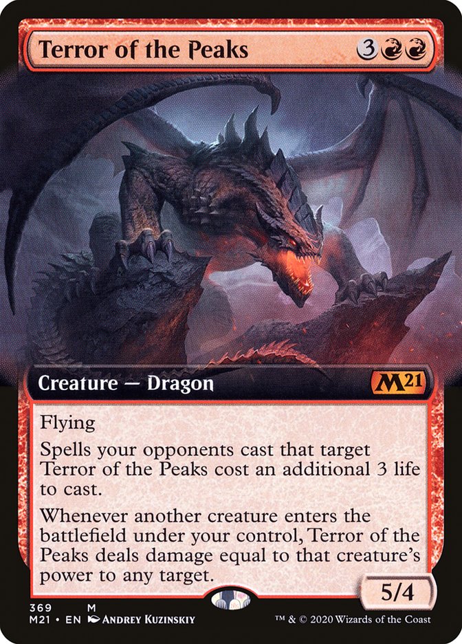 Terror of the Peaks (Extended Art) [Core Set 2021] | Good Games Adelaide SA