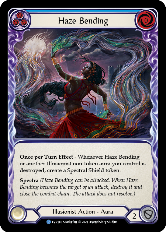 Haze Bending (Blue) [EVR141] (Everfest)  1st Edition Rainbow Foil | Good Games Adelaide SA