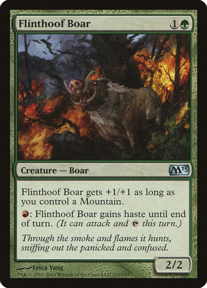 Flinthoof Boar 171 (Magic 2013 (M13))  - Foil | Good Games Adelaide SA