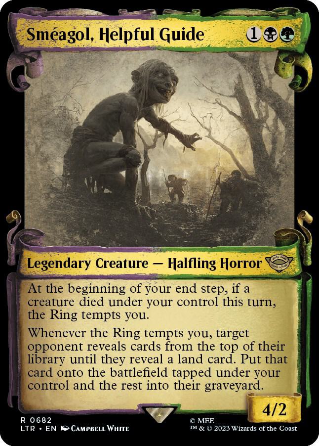 Sméagol, Helpful Guide 682 (Universes Beyond: The Lord of the Rings: Tales of Middle-earth)  - Showcase Scroll Foil | Good Games Adelaide SA