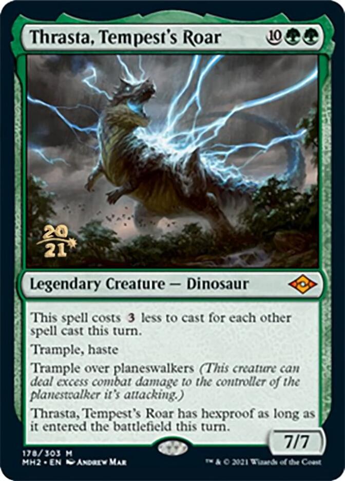 Thrasta, Tempest's Roar [Modern Horizons 2 Prerelease Promos] | Good Games Adelaide SA