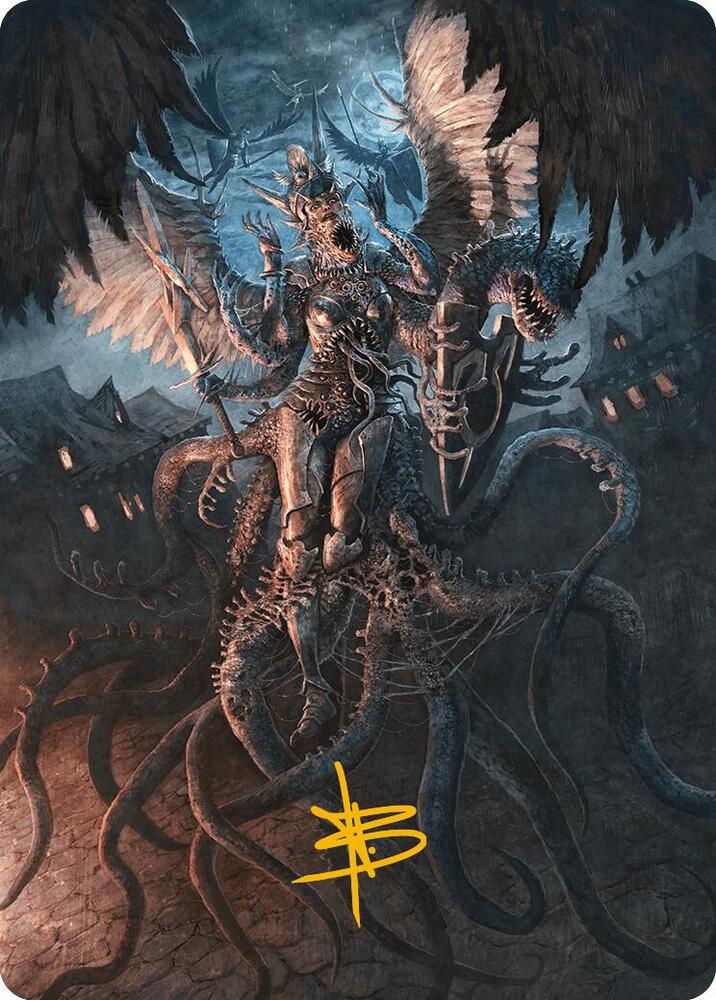 Angelic Aberration Art Card Gold Stamped Signature 28 (Art Series: Modern Horizons 3)  | Good Games Adelaide SA