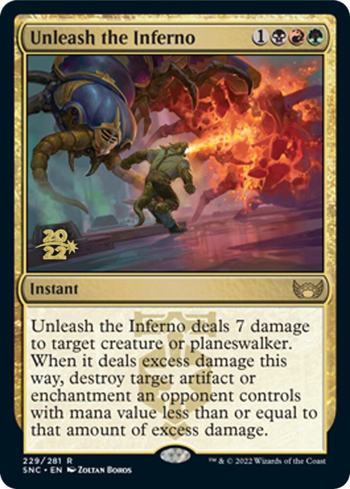 Unleash the Inferno 229 (Prerelease Cards)  - Foil | Good Games Adelaide SA