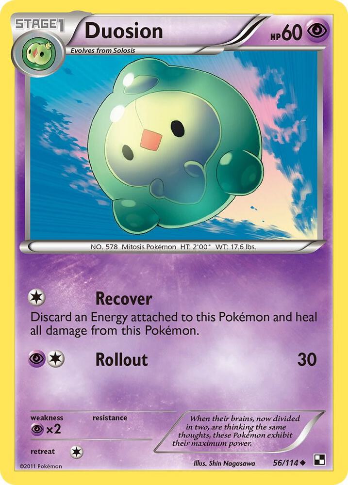 Duosion 56/114 (Black and White)  - Reverse Holofoil | Good Games Adelaide SA