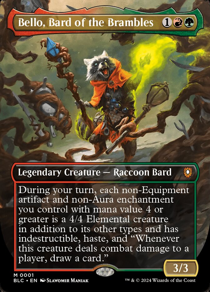 Bello Bard of the Brambles Borderless 1 (Commander: Bloomburrow)  - Borderless | Good Games Adelaide SA